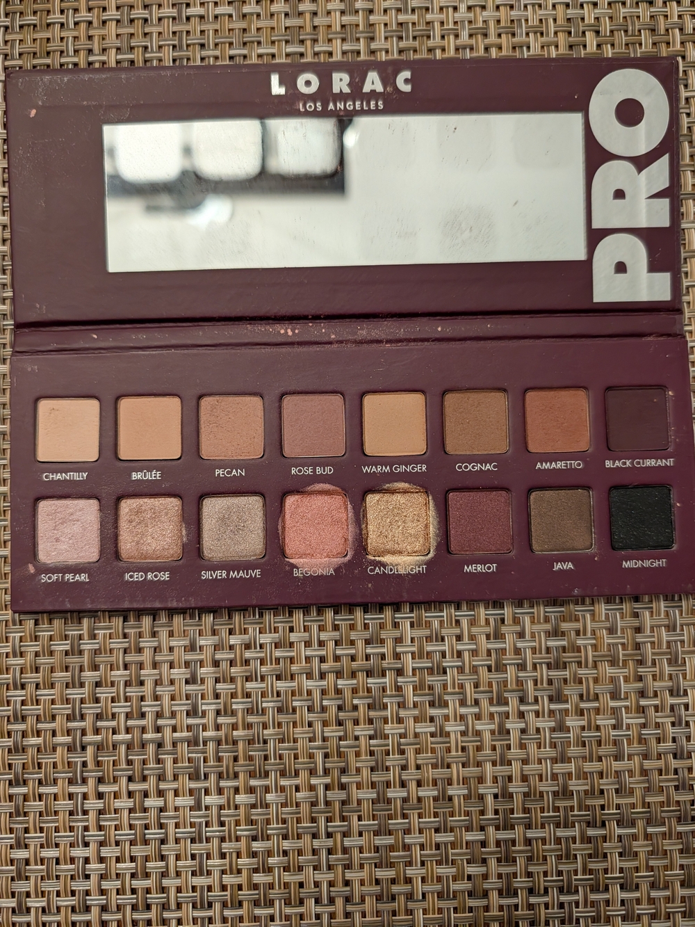 LORAC PRO Eyeshadow Palette - Warm Neutral Mix (Rose, Gold, Brown)